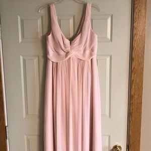 Maternity Blush Bridesmaid Dress